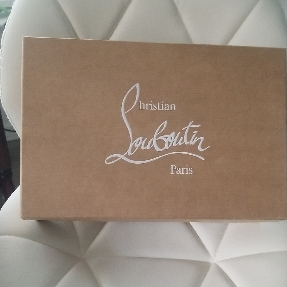Christian Louboutin Black Velvet Sandals - Picture 4 of 5